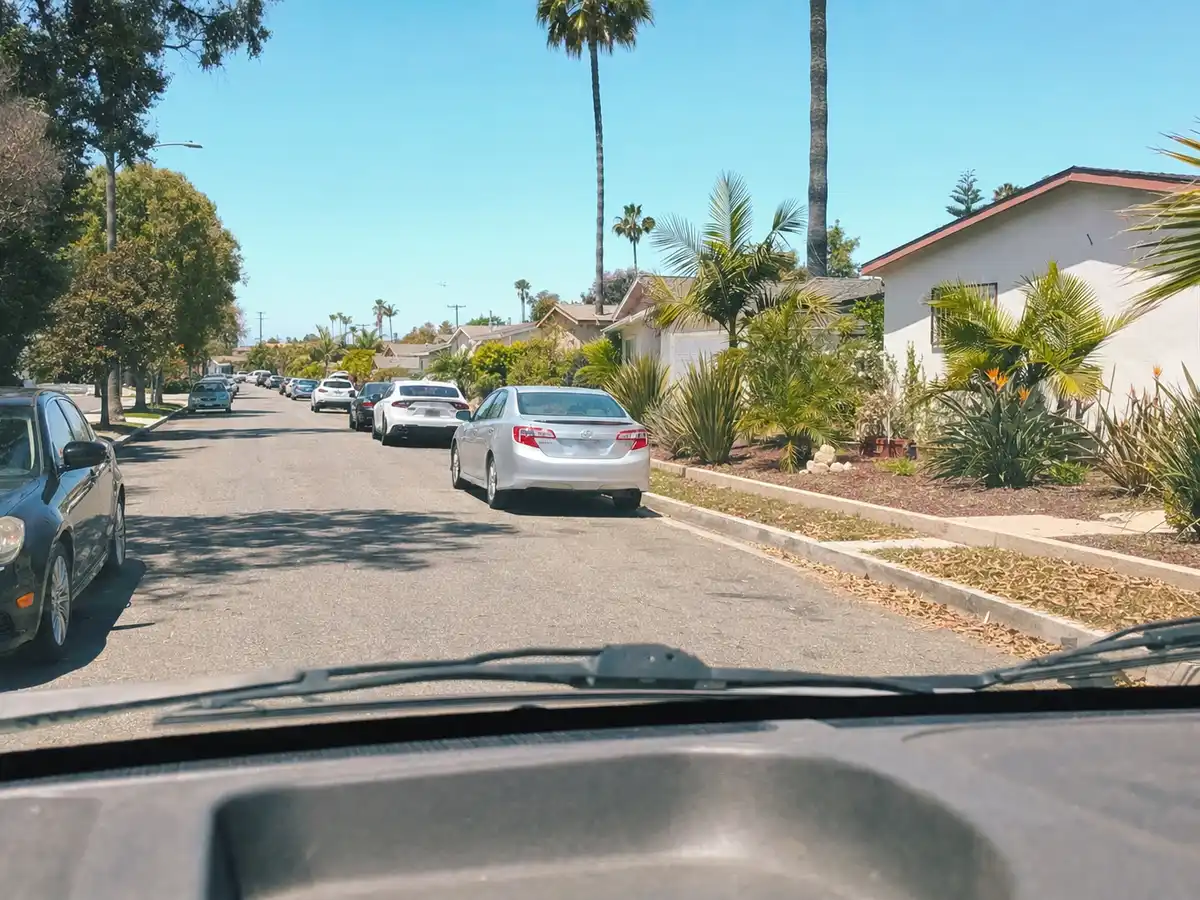 Service van arriving on a Campbell, CA street — local same-day coverage